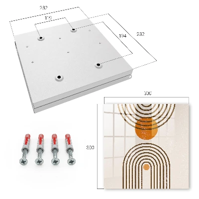 Retro geometry Wall mounted key box