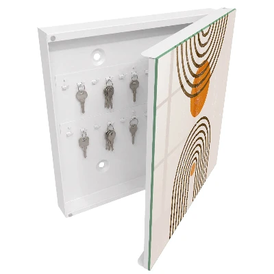 Retro geometry Wall mounted key box