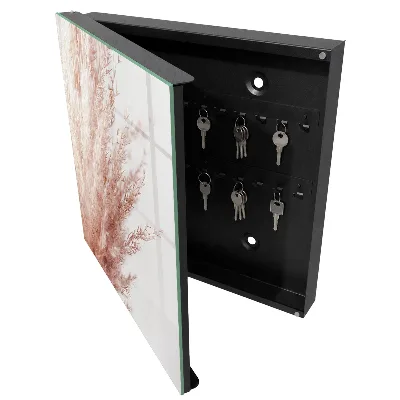 Boho style pastel grass Key cabinet