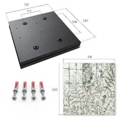 Botanical motifs Key box for wall
