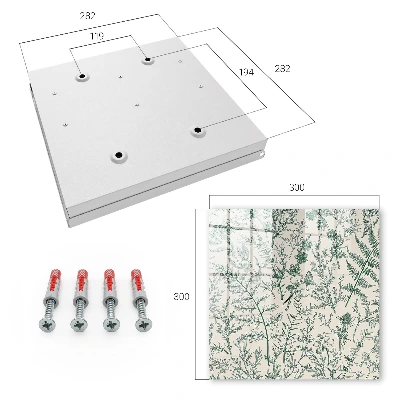 Botanical motifs Key box for wall