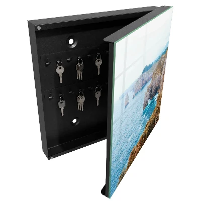 Sea landscape key box wall mounted storage cabinet