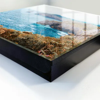 Sea landscape key box wall mounted storage cabinet