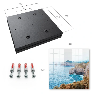 Sea landscape key box wall mounted storage cabinet