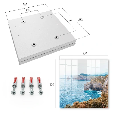 Sea landscape key box wall mounted storage cabinet