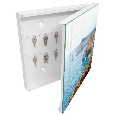 Sea landscape key box wall mounted storage cabinet