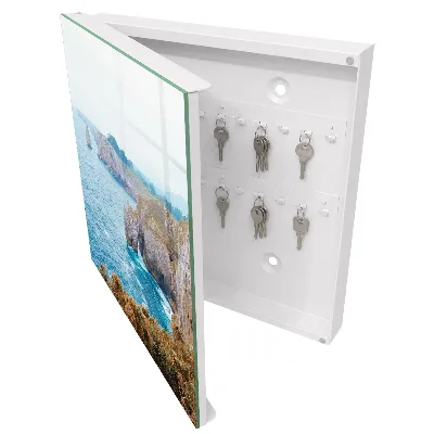 Sea landscape key box wall mounted storage cabinet