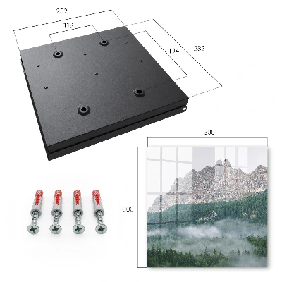 Mountain panorama Key cabinet