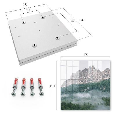 Mountain panorama Key cabinet