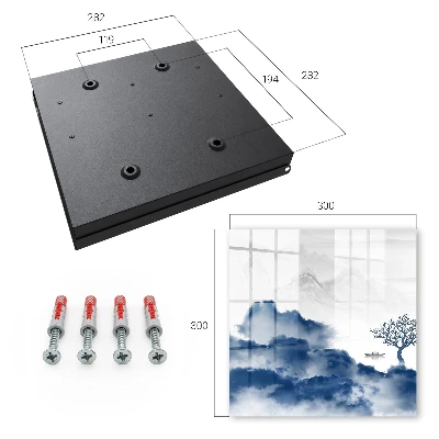Mysterious mountains Key box for wall