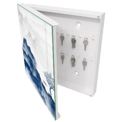 Mysterious mountains Key box for wall