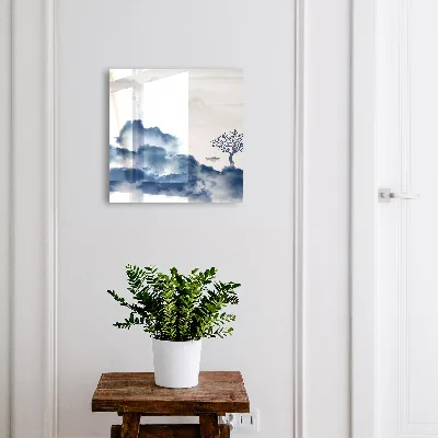 Mysterious mountains Key box for wall