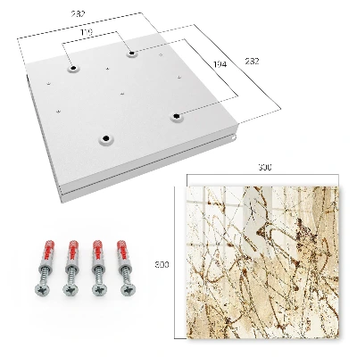 Abstract composition Wall mounted key box