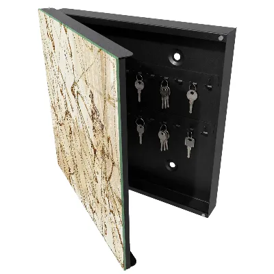 Abstract composition Wall mounted key box