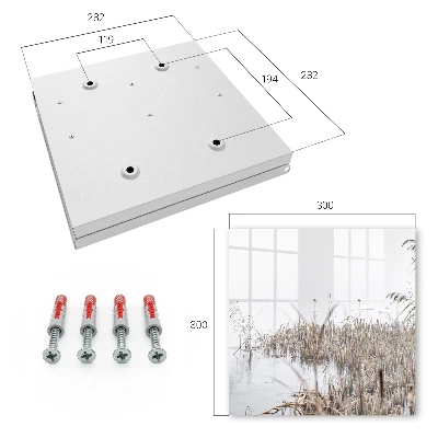 Key cabinet misty calm finish