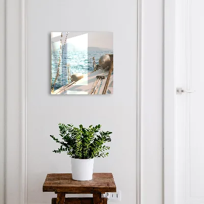 Wall-mounted key box sea journey design