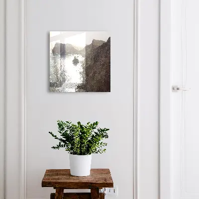 Ocean cliffs Wall mounted key box