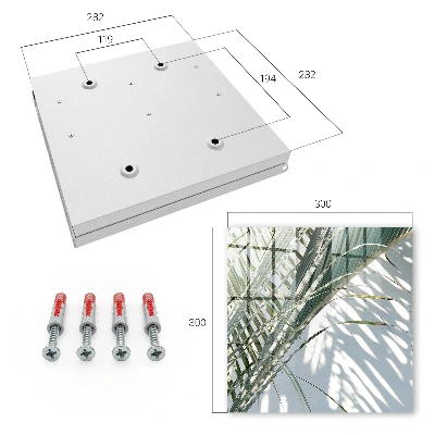 Palms and shadows Key box for wall