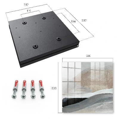 Wall-mounted key box in pastel harmony