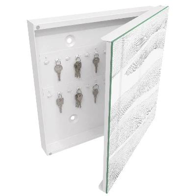 Key cabinet with a waves design