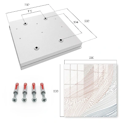 Wavy lines Key box for wall