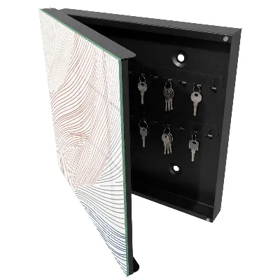 Wavy lines Key box for wall