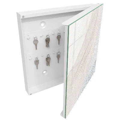 Wavy lines Key box for wall