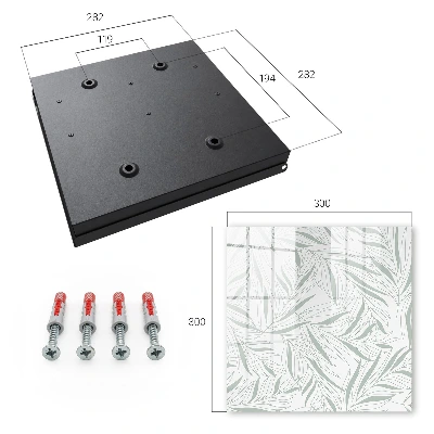 Leaves pattern Key box for wall