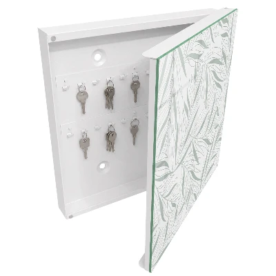 Leaves pattern Key box for wall