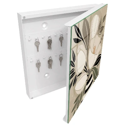 Floral minimalism Wall mounted key box