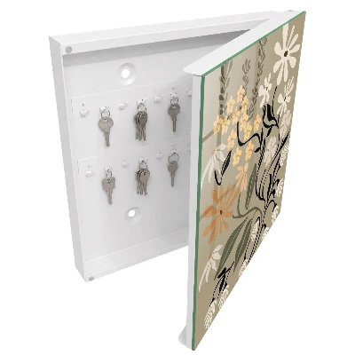 Floral motif Key cabinet