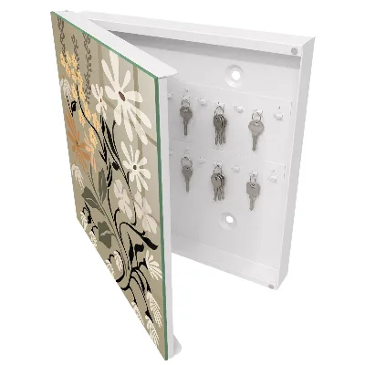 Floral motif Key cabinet