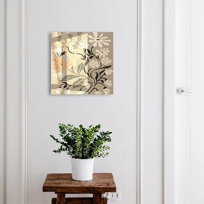 Floral motif Key cabinet
