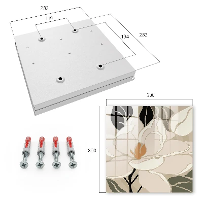Botanical elegance Key box for wall