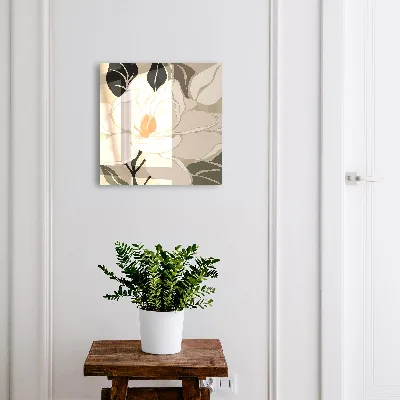 Botanical wall-mounted key box elegant floral design