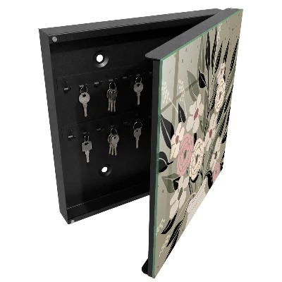 Floral composition Wall mounted key box