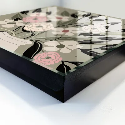 Floral composition Wall mounted key box