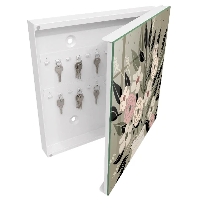 Floral composition Wall mounted key box