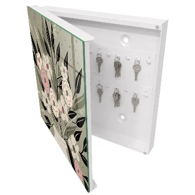 Floral composition Wall mounted key box