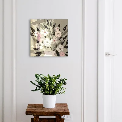 Floral composition Wall mounted key box