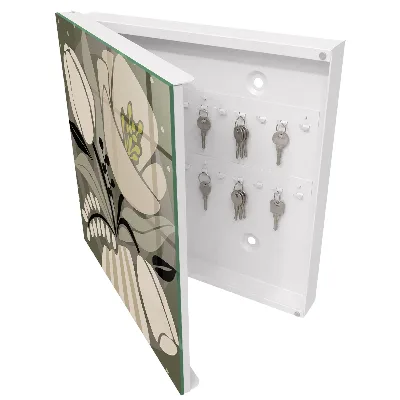 Beige flowers Key cabinet