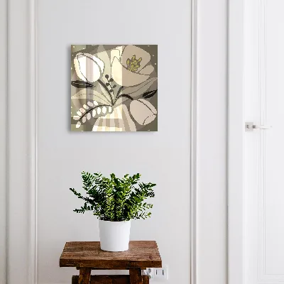Beige flowers Key cabinet