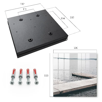 Wooden pier Key box for wall
