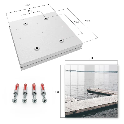 Wooden pier Key box for wall