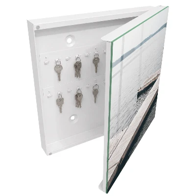 Wooden pier Key box for wall
