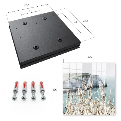 Cliffs and grasses Wall mounted key box