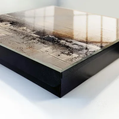 Abstract landscape painting key box decorative wall-mounted storage cabinet