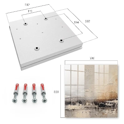 Abstract landscape painting key box decorative wall-mounted storage cabinet