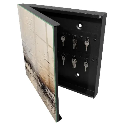 Abstract landscape painting key box decorative wall-mounted storage cabinet