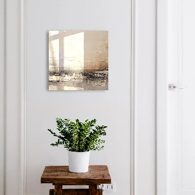 Abstract landscape painting Key box for wall